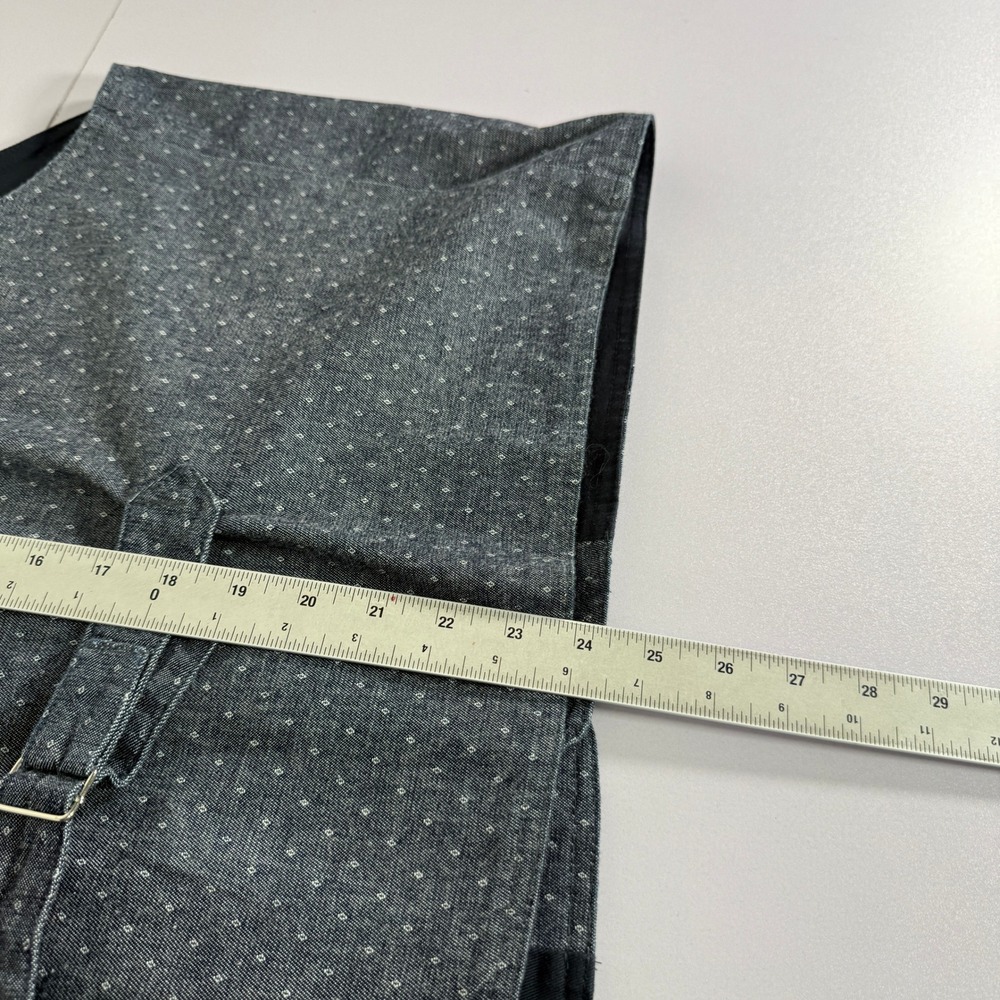 Frontier Classics Vest Mens 2XL Blue Denim Chambray Western Cowboy Steampunk - Picture 8 of 9
